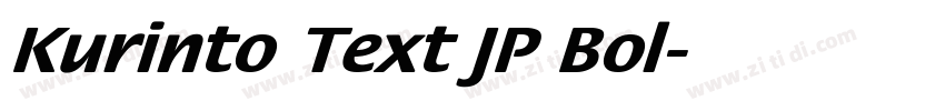 Kurinto Text JP Bol字体转换